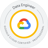 Google Cloud Certified – Professional Data Engineer badge