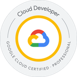 Google Cloud Certified – Professional Cloud Developer badge